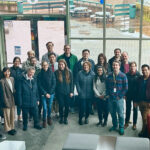 <p>The Genentech team meets their Berkeley Lab collaborators during a visit to the Advanced Light Source. (Credit: Kathryn Burnett/Berkeley Lab)</p>
