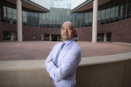 <p>“Policy efforts to reduce the gaps in opioid addiction treatment have largely ignored the role of restrictive regulations that reduce availability in community pharmacies. Our paper addresses these barriers and makes recommendations to improve and expand access,” says co-author Jonathan Watanabe, UCI professor of clinical pharmacy practice. Steve Zylius / UCI</p>
